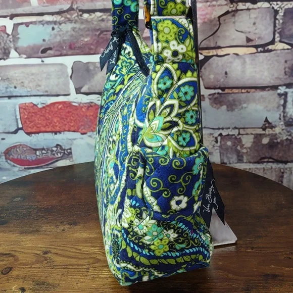 Vera Bradley "Rhythm & Blues Quilted Shoulder/ Crossbody Bag - Picture 4 of 11